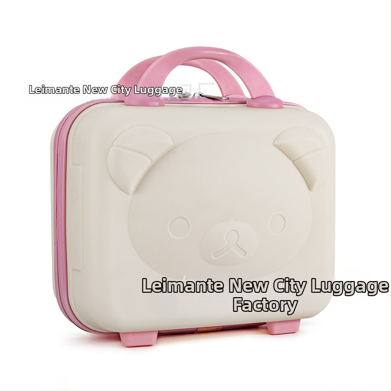 Meigikott karu motiiviga, PP materjal, tõmblukk, universaalsed rattad, laienemis kiht, kaal 0,78 kg