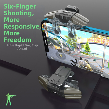 JS-65 játékkontroller Android telefonhoz, USB interfész, vezeték nélküli kapcsolat, rezgésmentes, ABS+fém kivitel, 31 g