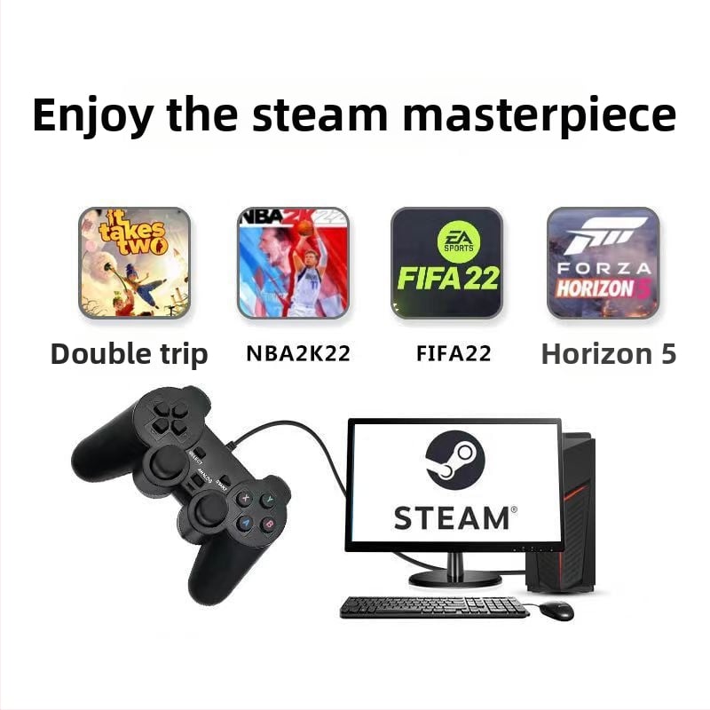 USB-s PC-s játékvezérlő retró arcade dizájnnal (Modell 111, USB interfész, PC-kompatibilis, belépő szint)