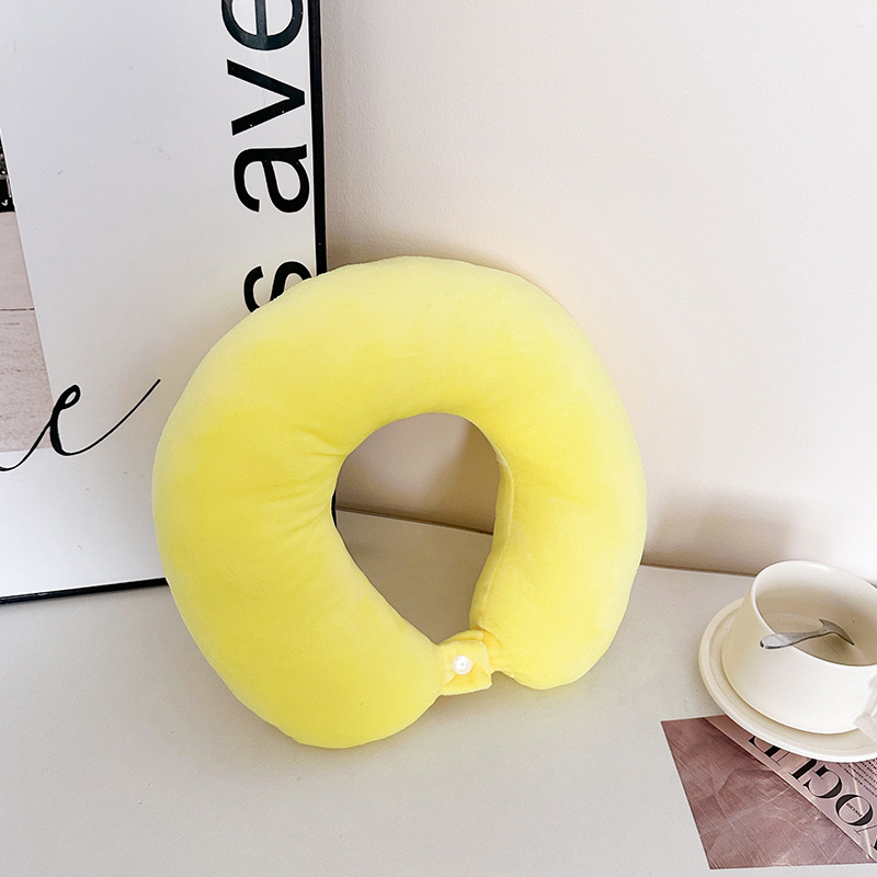 Pernă de gât în formă de U pentru condus și călătorii – umplutură: fibre de poliester; material: țesătură extrem de moale; stil: modern minimalist; formă: U