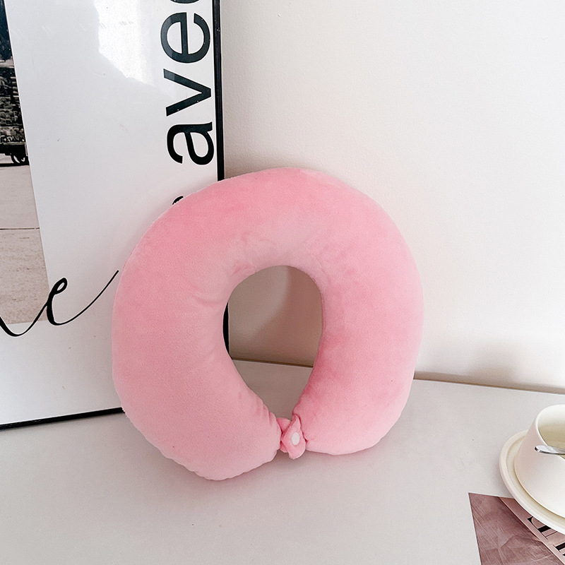 Pernă de gât în formă de U pentru condus și călătorii – umplutură: fibre de poliester; material: țesătură extrem de moale; stil: modern minimalist; formă: U