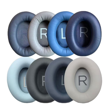 Husă din piele pentru căști Bose QC45 – materiale: piele proteică, plasă, gel; ușor de montat; confortabil de purtat.