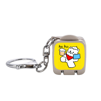 Clește de unghii portabil, pliabil, deschidere cu un singur clic – pandantiv drăguț pentru breloc cu temă pisică