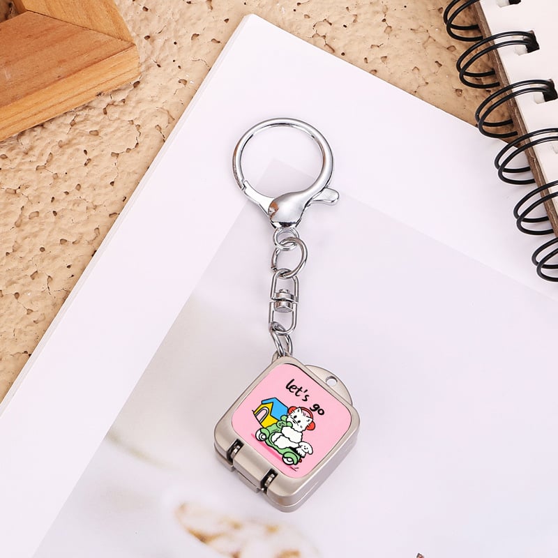 Clește de unghii portabil, pliabil, deschidere cu un singur clic – pandantiv drăguț pentru breloc cu temă pisică