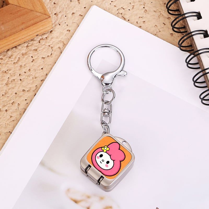 Clește de unghii portabil, pliabil, deschidere cu un singur clic – pandantiv drăguț pentru breloc cu temă pisică