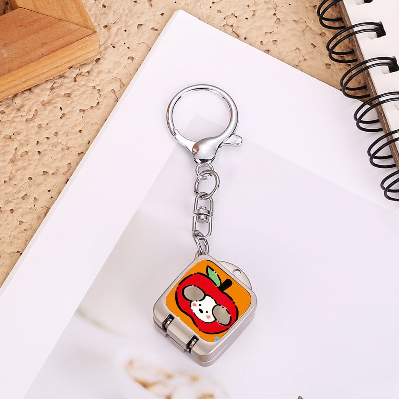 Clește de unghii portabil, pliabil, deschidere cu un singur clic – pandantiv drăguț pentru breloc cu temă pisică