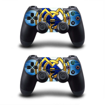 PS4 Slim védőfilm klub logó matricákkal – testreszabható, környezetbarát, karcolásálló, víz- és olajálló, 0.15 mm PVC-filmmel