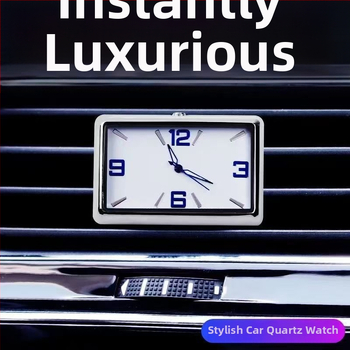 Τετράγωνο ρολόι αυτοκινήτου, κράμα σώματος, σχεδίαση με ρυθμιζόμενη γωνία, μετρητής θερμοκρασίας νερού αυτοκινήτου, καταγωγή: Ντονγκουάν