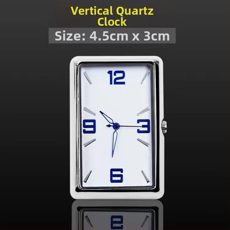 Τετράγωνο ρολόι αυτοκινήτου, κράμα σώματος, σχεδίαση με ρυθμιζόμενη γωνία, μετρητής θερμοκρασίας νερού αυτοκινήτου, καταγωγή: Ντονγκουάν