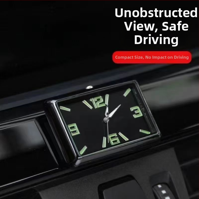 Kvadrātveida auto pulkstenis, sakausējuma korpuss, regulējams leņķis, auto ūdens temperatūras mērinstruments, izcelsme: Dongguan