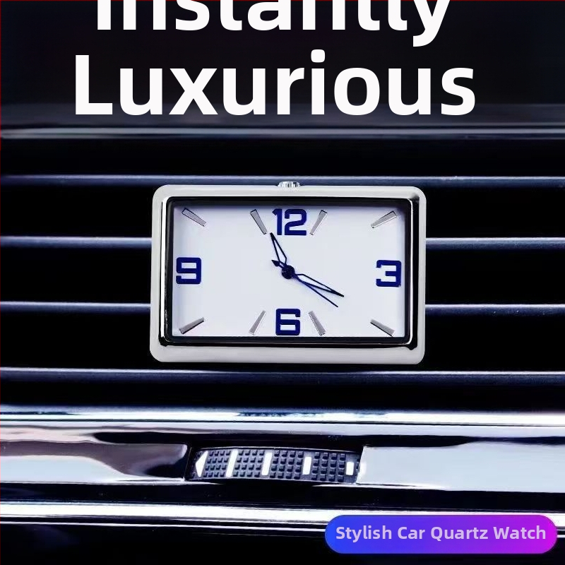 Kvadrātveida auto pulkstenis, sakausējuma korpuss, regulējams leņķis, auto ūdens temperatūras mērinstruments, izcelsme: Dongguan