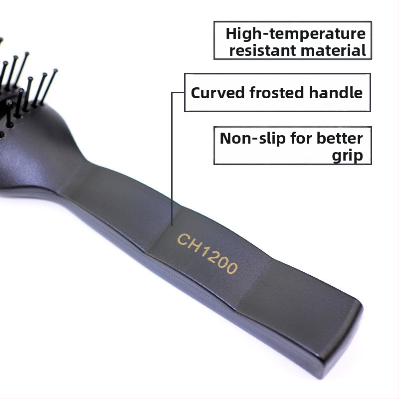 Vīriešiem paredzēta matu veidošanas ķemme — īsiem matiem, pūkains un cirtains izskats, antistatiska, aizmugures stilā