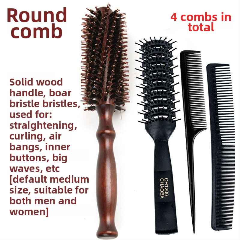 Vīriešiem paredzēta matu veidošanas ķemme — īsiem matiem, pūkains un cirtains izskats, antistatiska, aizmugures stilā