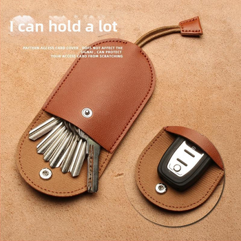 Geantă pentru chei din PU, cu căptușeală din piele artificială, pentru bărbați, Unique