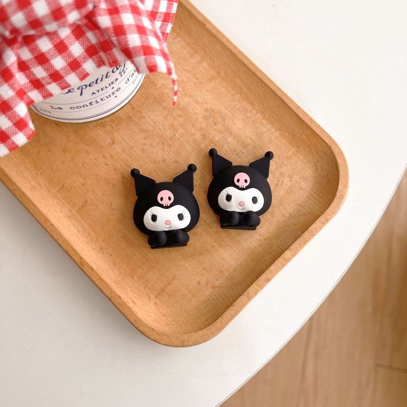 Десктоп органайзер за кабели с мультяшен дизайн (самозалепваща база; подходящ за кабели за данни, слушалки и зарядни кабели)