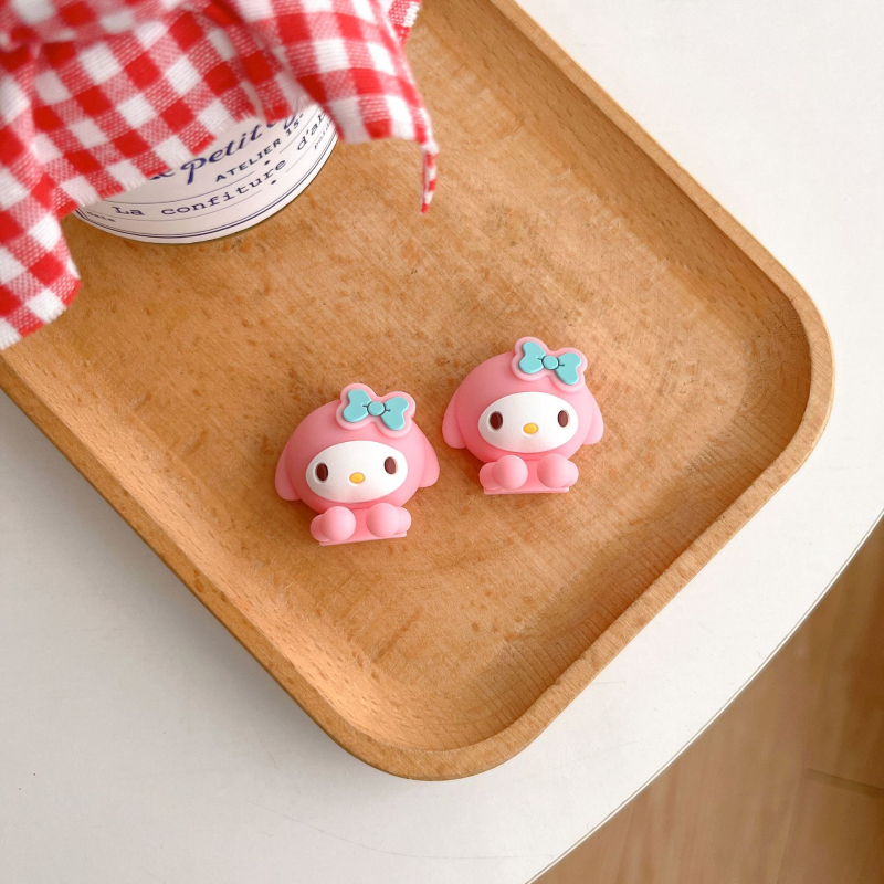 Десктоп органайзер за кабели с мультяшен дизайн (самозалепваща база; подходящ за кабели за данни, слушалки и зарядни кабели)