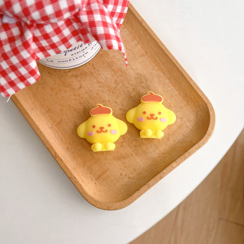 Десктоп органайзер за кабели с мультяшен дизайн (самозалепваща база; подходящ за кабели за данни, слушалки и зарядни кабели)