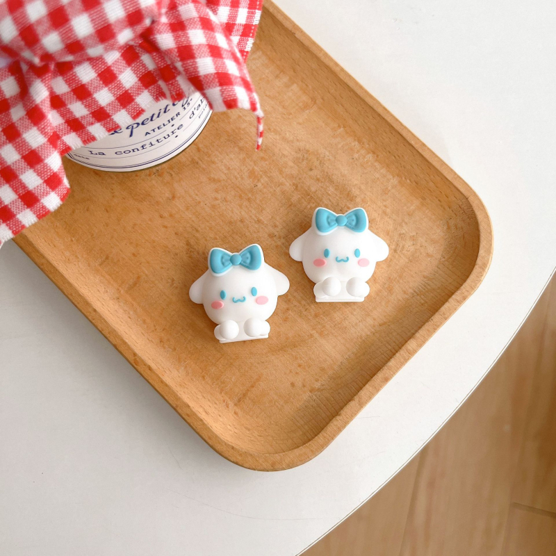 Десктоп органайзер за кабели с мультяшен дизайн (самозалепваща база; подходящ за кабели за данни, слушалки и зарядни кабели)