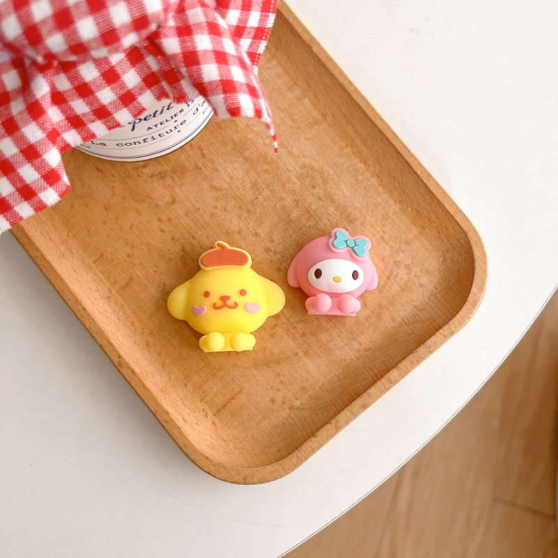 Десктоп органайзер за кабели с мультяшен дизайн (самозалепваща база; подходящ за кабели за данни, слушалки и зарядни кабели)