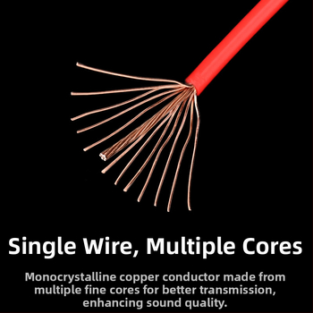 Xangsane XS-DIY07 Trumpet line — monokryštalický meď, jadro: holý meďový vodič, meď