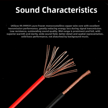 Xangsane XS-DIY07 Trumpet line — monokryštalický meď, jadro: holý meďový vodič, meď