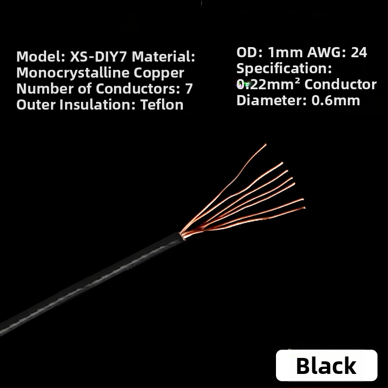 Xangsane XS-DIY07 Trumpet line — monokryštalický meď, jadro: holý meďový vodič, meď
