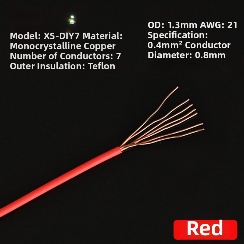 Xangsane XS-DIY07 Trumpet line — monokryštalický meď, jadro: holý meďový vodič, meď
