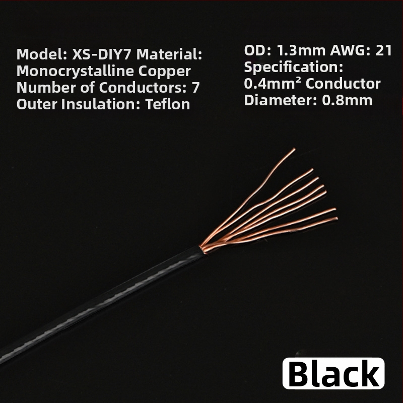Xangsane XS-DIY07 Trumpet line — monokryštalický meď, jadro: holý meďový vodič, meď