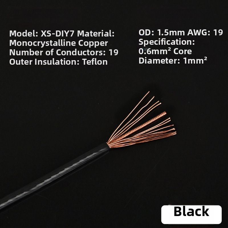 Xangsane XS-DIY07 Trumpet line — monokryštalický meď, jadro: holý meďový vodič, meď