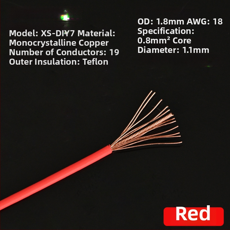 Xangsane XS-DIY07 Trumpet line — monokryštalický meď, jadro: holý meďový vodič, meď