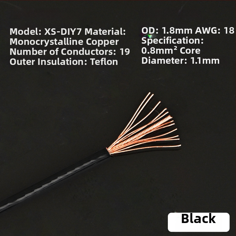 Xangsane XS-DIY07 Trumpet line — monokryštalický meď, jadro: holý meďový vodič, meď