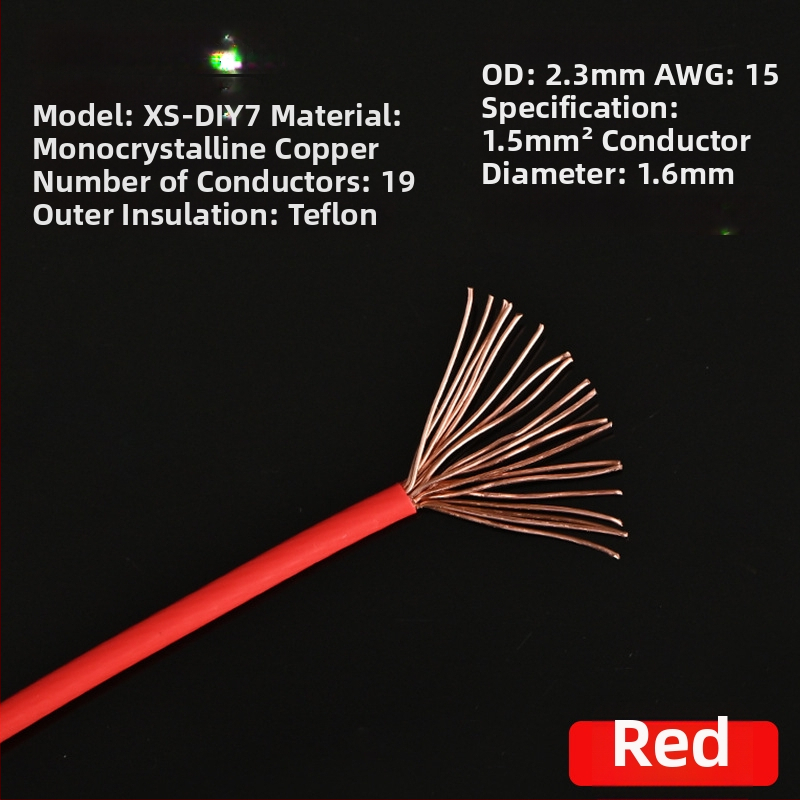 Xangsane XS-DIY07 Trumpet line — monokryštalický meď, jadro: holý meďový vodič, meď
