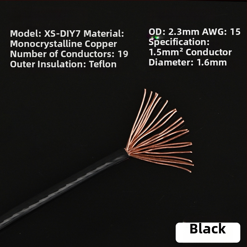 Xangsane XS-DIY07 Trumpet line — monokryštalický meď, jadro: holý meďový vodič, meď