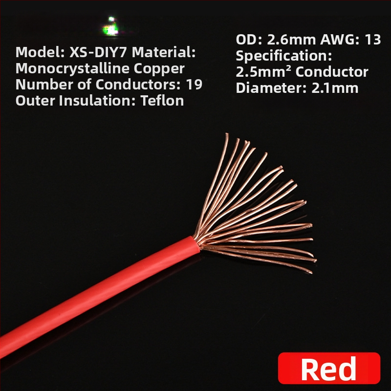 Xangsane XS-DIY07 Trumpet line — monokryštalický meď, jadro: holý meďový vodič, meď