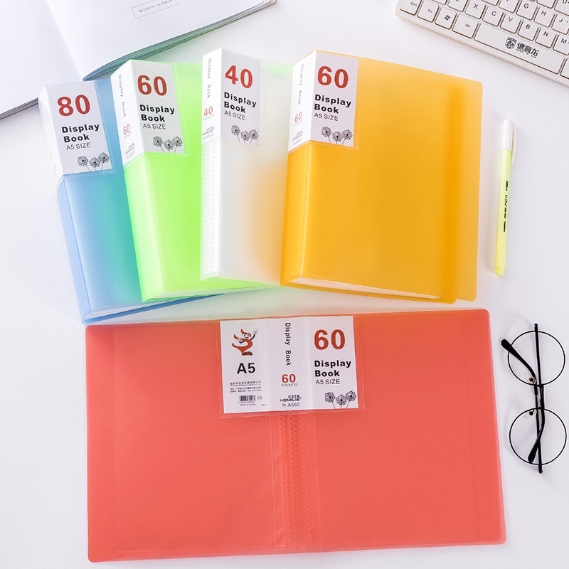 Α5 πολυεπίπεδος φάκελος αρχείων με διαφανείς εσωτερικές σελίδες για αποδείξεις