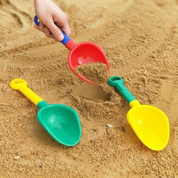 Пластмасова лопатка за плаж за деца – инструмент за игра с пясък, градинска играчка (Материал: пластмаса; Приложение: плаж и пясък; Целева група: деца; Категория: градинска играчка)