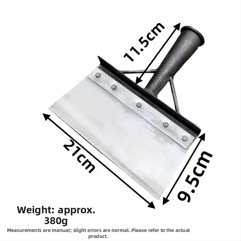 Многофункционална градинска лопата за сняг и плевели, карбонова стомана, дървена дръжка от евкалипт, тежка глава за почистване