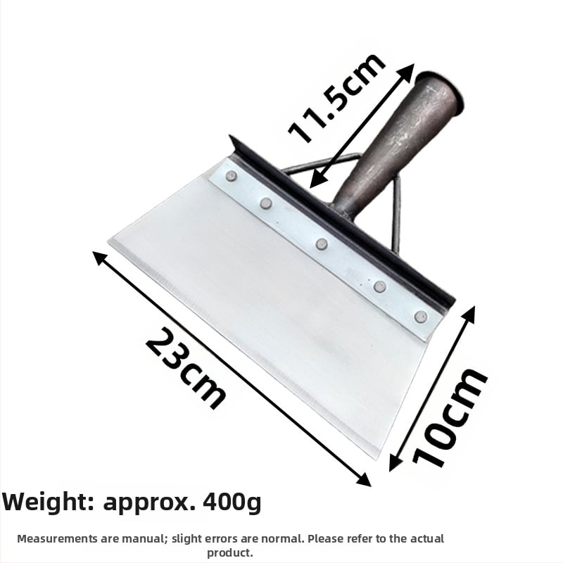 Многофункционална градинска лопата за сняг и плевели, карбонова стомана, дървена дръжка от евкалипт, тежка глава за почистване