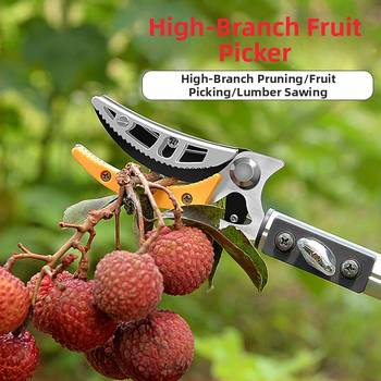 Телескопични ножици за плодове с удължен обхват за високи клони; MYTEC; подходящи за lychee, loquat и longan