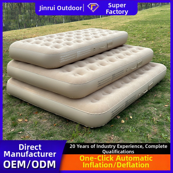 Sisseehitatud elektripumbaga täispuhutav voodi, 3-kihiline konstruktsioon, flokking pind, kandevõime 300 kg