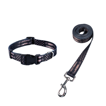 Poliészter kutya nyakörv és póráz készlet — nyakörv + póráz, 100 darabos dobozban