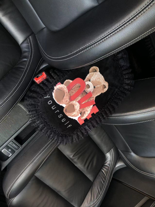 Covoraș pentru cotiera centrală a mașinii, design desen animat - poliester, brand Vika, potrivit pentru compartimentul de cotieră acoperit, personalizabil, origine Zhejiang