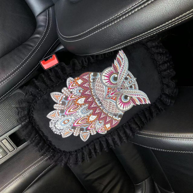 Covoraș pentru cotiera centrală a mașinii, design desen animat - poliester, brand Vika, potrivit pentru compartimentul de cotieră acoperit, personalizabil, origine Zhejiang