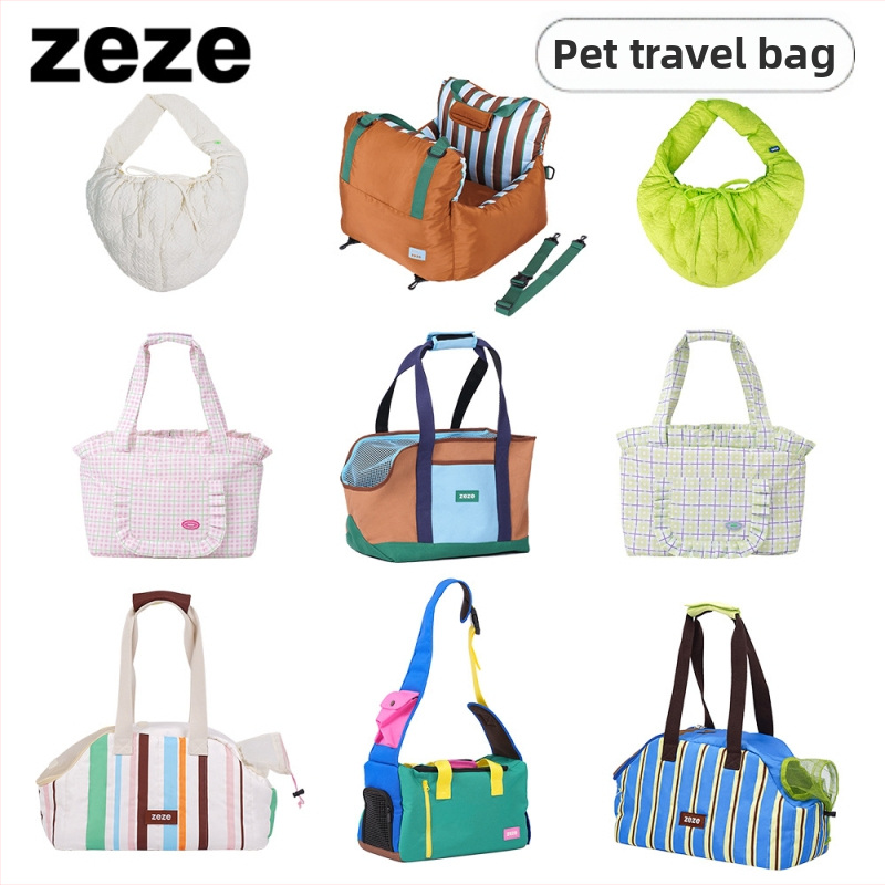 ZEZE Geantă pentru animale de companie – textură moale, model monocrom, capacitate 15000