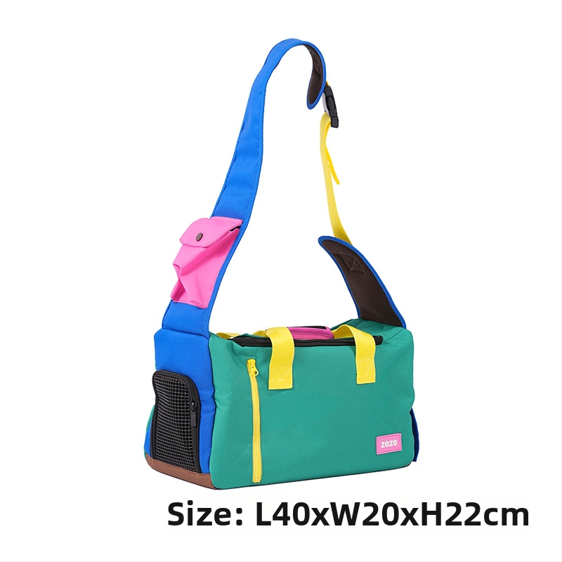 ZEZE Geantă pentru animale de companie – textură moale, model monocrom, capacitate 15000