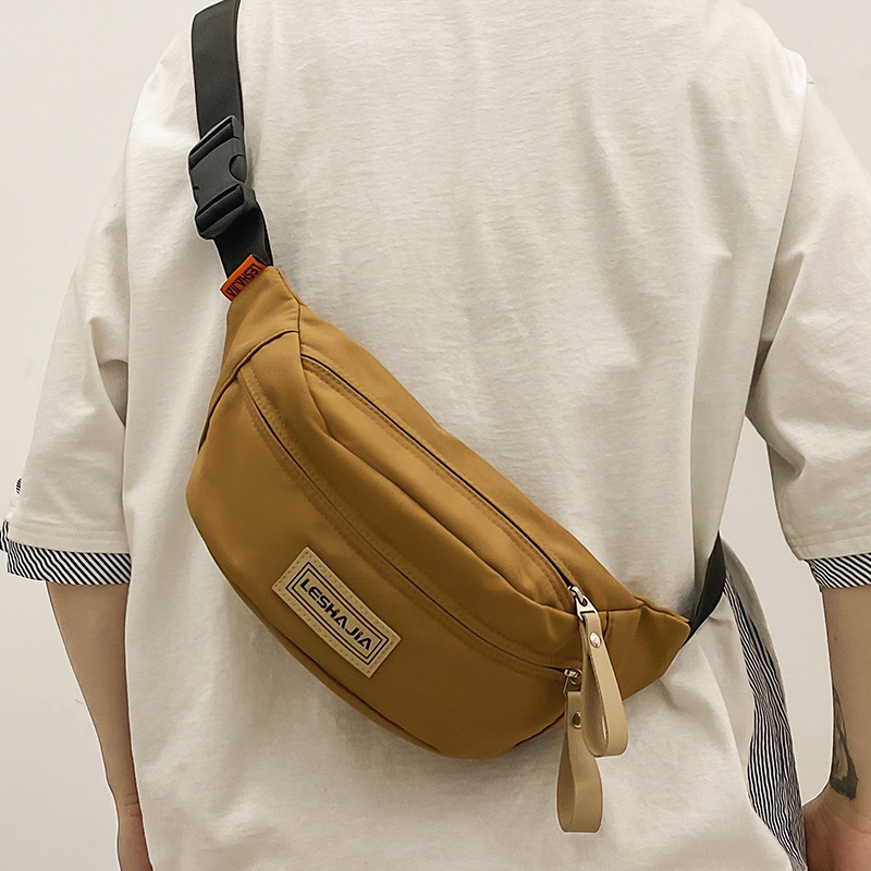 Vyrų crossbody krepšys – gatvės stilius, Oxford audinys, raidžių raštas, pamušalas poliesteris