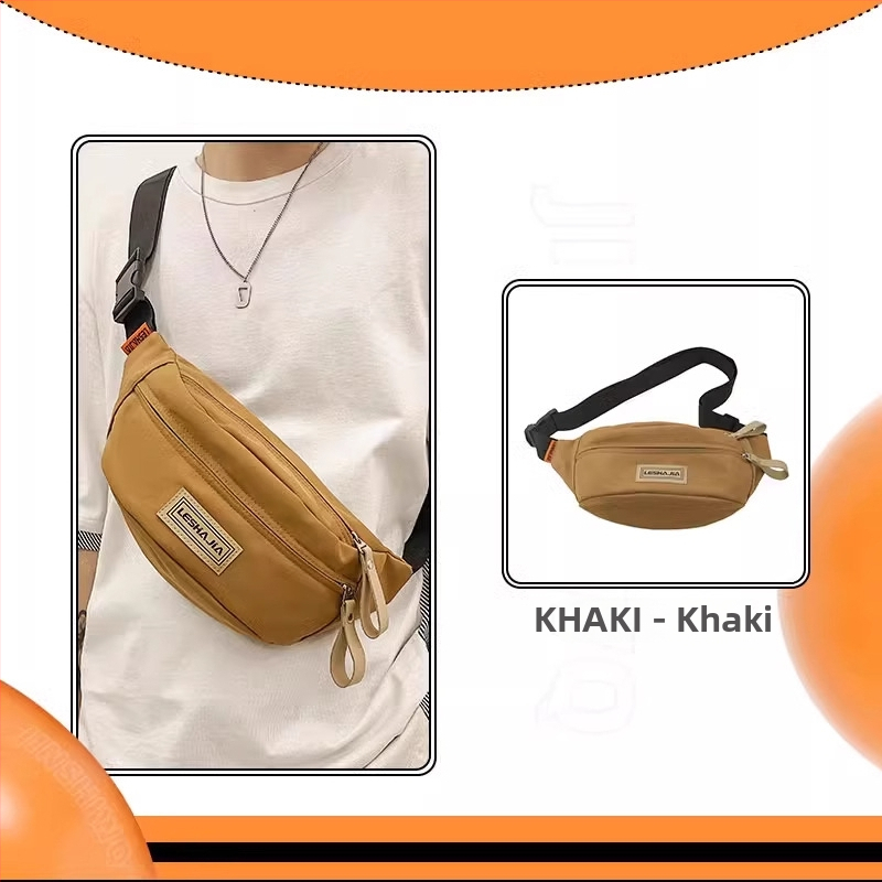 Vyrų crossbody krepšys – gatvės stilius, Oxford audinys, raidžių raštas, pamušalas poliesteris