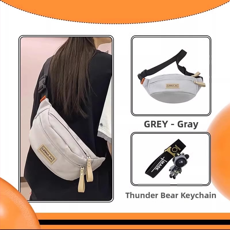 Vyrų crossbody krepšys – gatvės stilius, Oxford audinys, raidžių raštas, pamušalas poliesteris