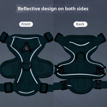 Yf mellény-stílusú hám kutyáknak és macskáknak, poliészter, fényvisszaverő, légáteresztő