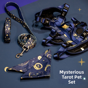 Kopai K Series kisállat-kiegészítő készlet: hám, póráz, nyakörv, nyálkendő, kutyaruha